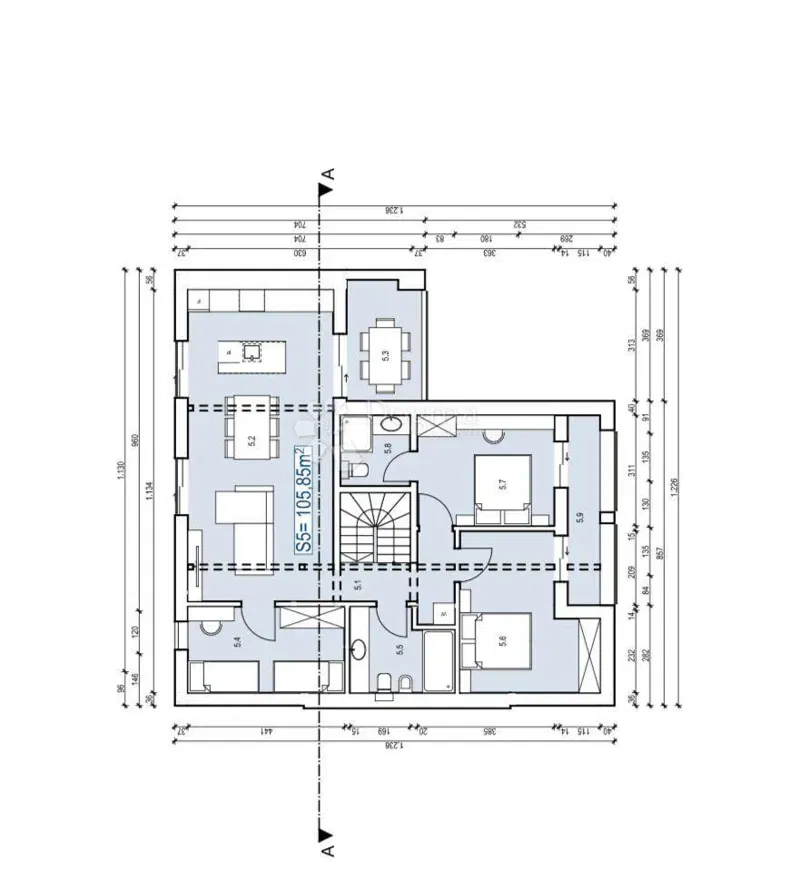Apartment Malinska, Malinska-Dubašnica, 63m2 – 2