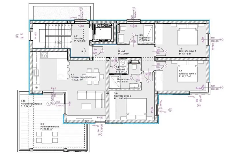 Penthouse apartment with a view, for sale, Vodice – 3