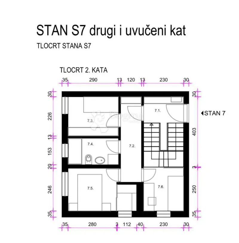 Lakás Cerje, Sesvete, 129,95m2 – 2