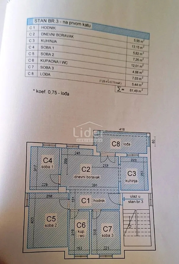 MALI LOŠINJ -3S+DB stan u kući – 2