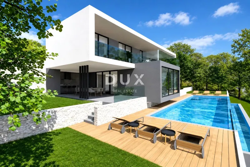 Istria, Rabac, building land, 1.041 m², sea view, building permit – 2
