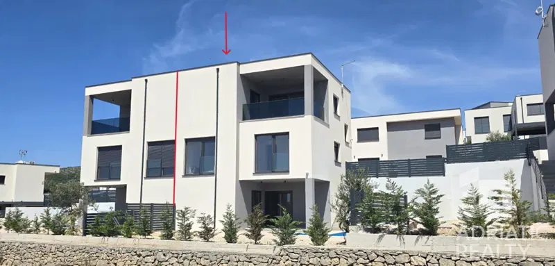 Vodice, semi-detached house with two apartments and a swimming pool, beautiful sea view – 2