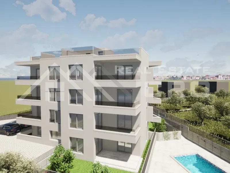 Ciovo Immobilien – Zweizimmerwohnungen in Neubau mit Pool, in begehrter Lage, zum Verkauf