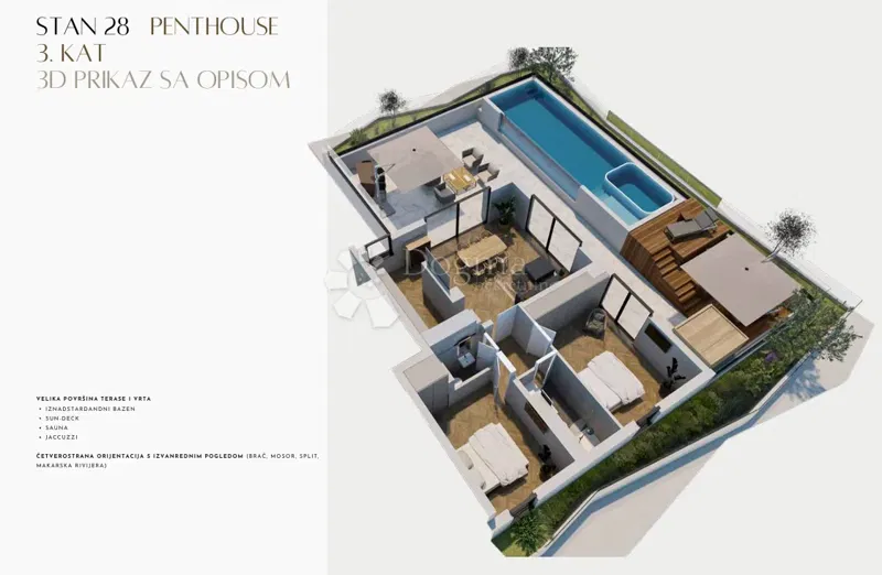 Flat Stobreč, Split - Okolica, 118,71m2 – 2