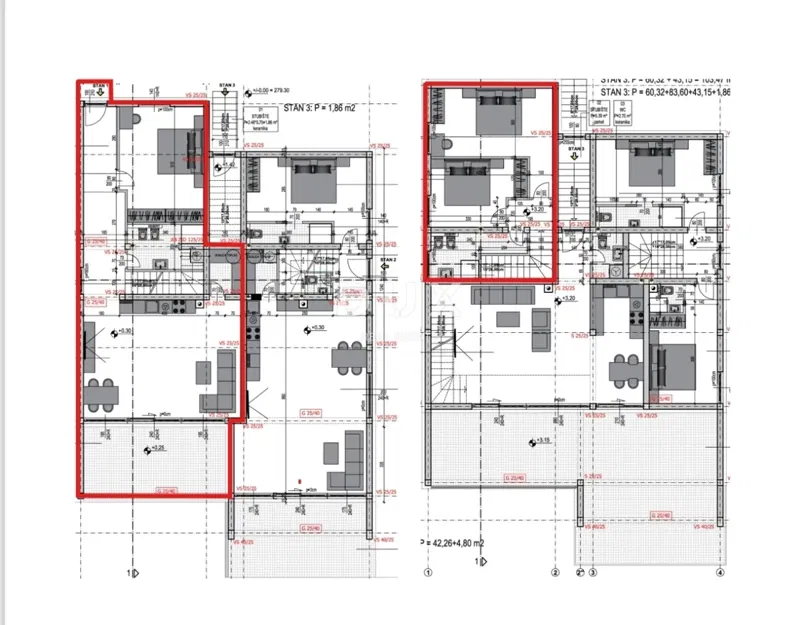 OPATIJA, MATULJI - Luxus kétszintes apartman kerttel és tengerre néző kilátással – 3