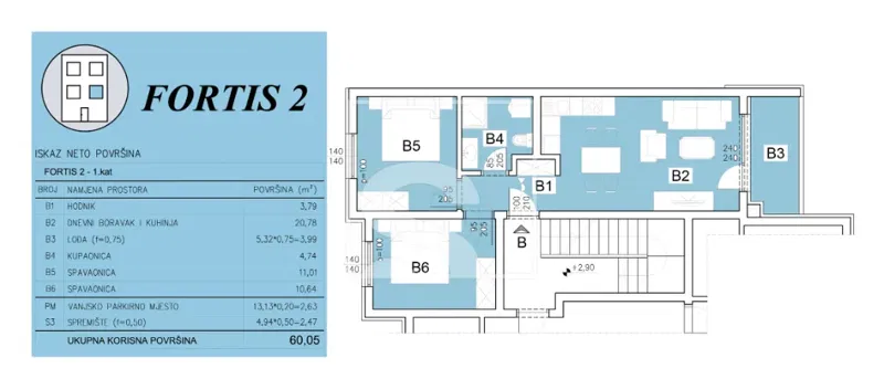 Flat Šijana, Pula, 73,19m2 – 2
