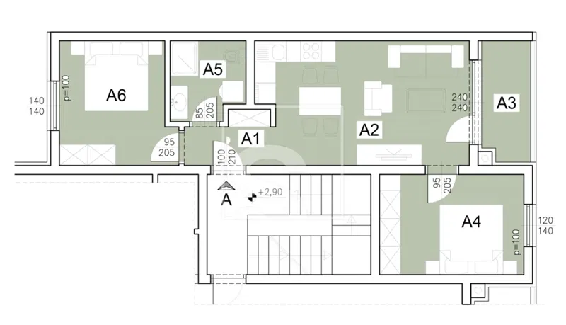 Flat Šijana, Pula, 73,19m2 – 3