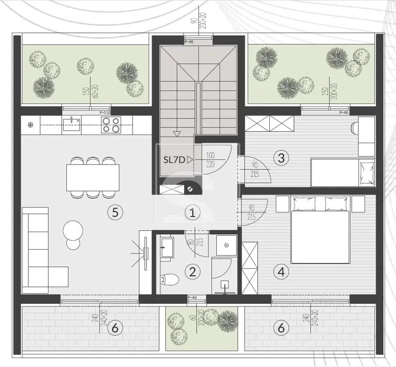 Flat Štinjan, Pula, 61,91m2 – 2