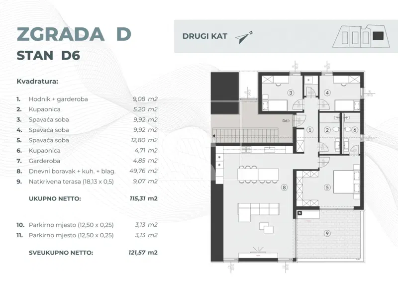 Flat Fažana, 55,08m2 – 2