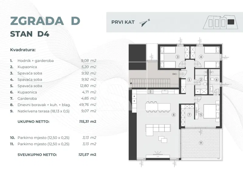 Lakás Fažana – 2