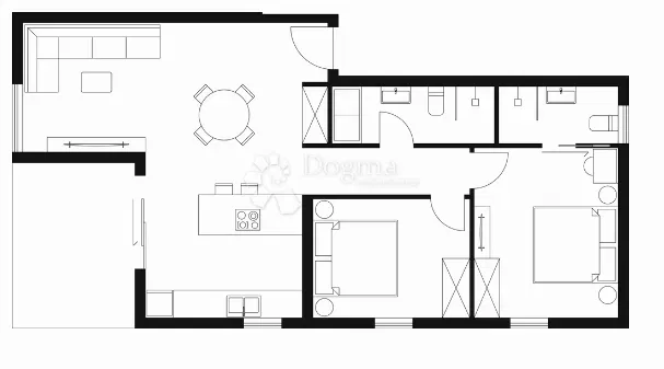 Lakás Peroj, Vodnjan, 77,60m2 – 2