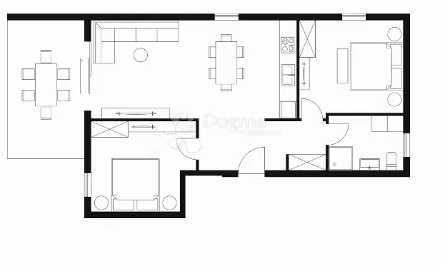 Lakás Peroj, Vodnjan, 77,60m2 – 2