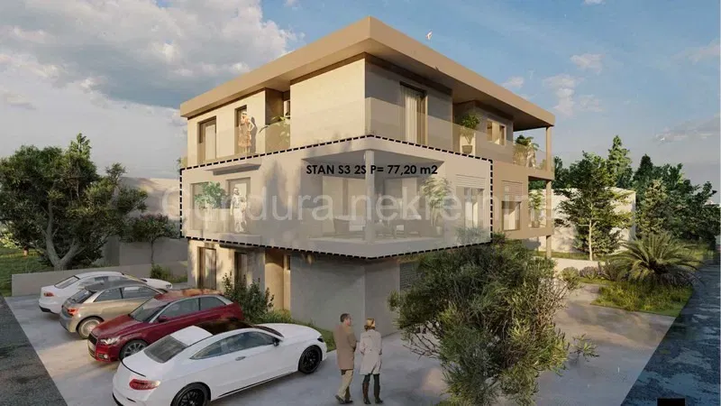 Vir, south side - two-bedroom apartment in a building with an elevator – 3