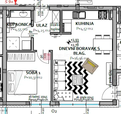 Flat Livada, Slavonski Brod, 43,45m2 – 3