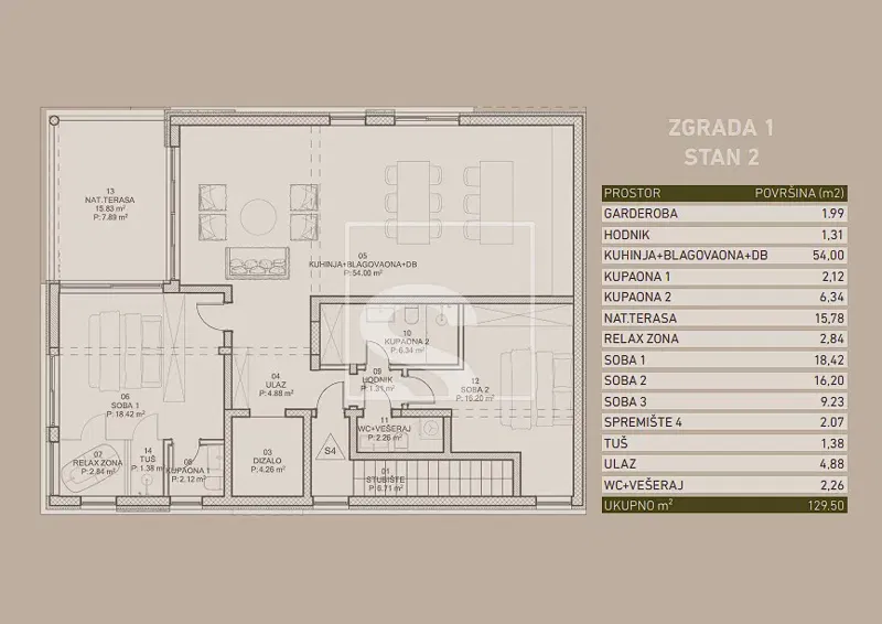 Flat Poreč, 129,50m2 – 2