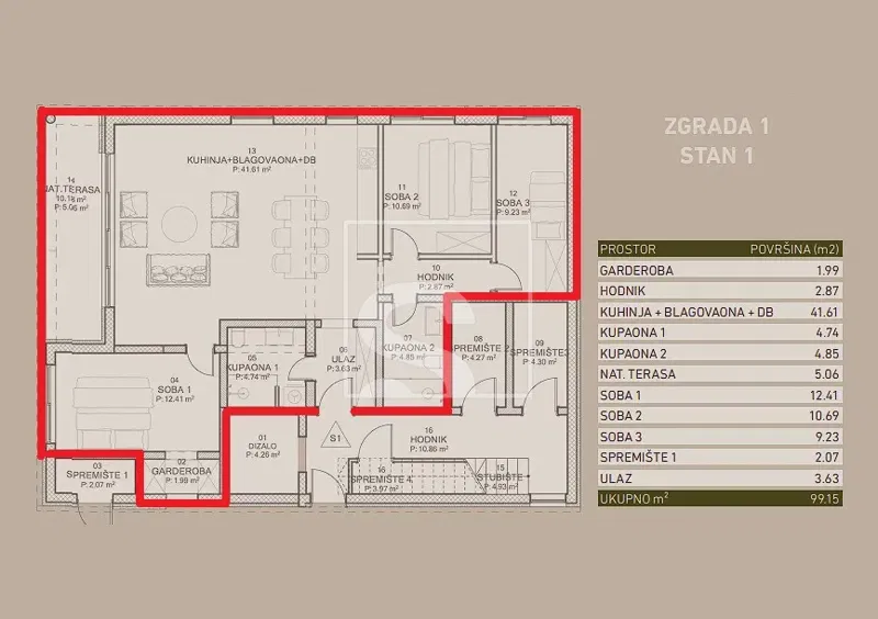 Flat Poreč, 99m2 – 2