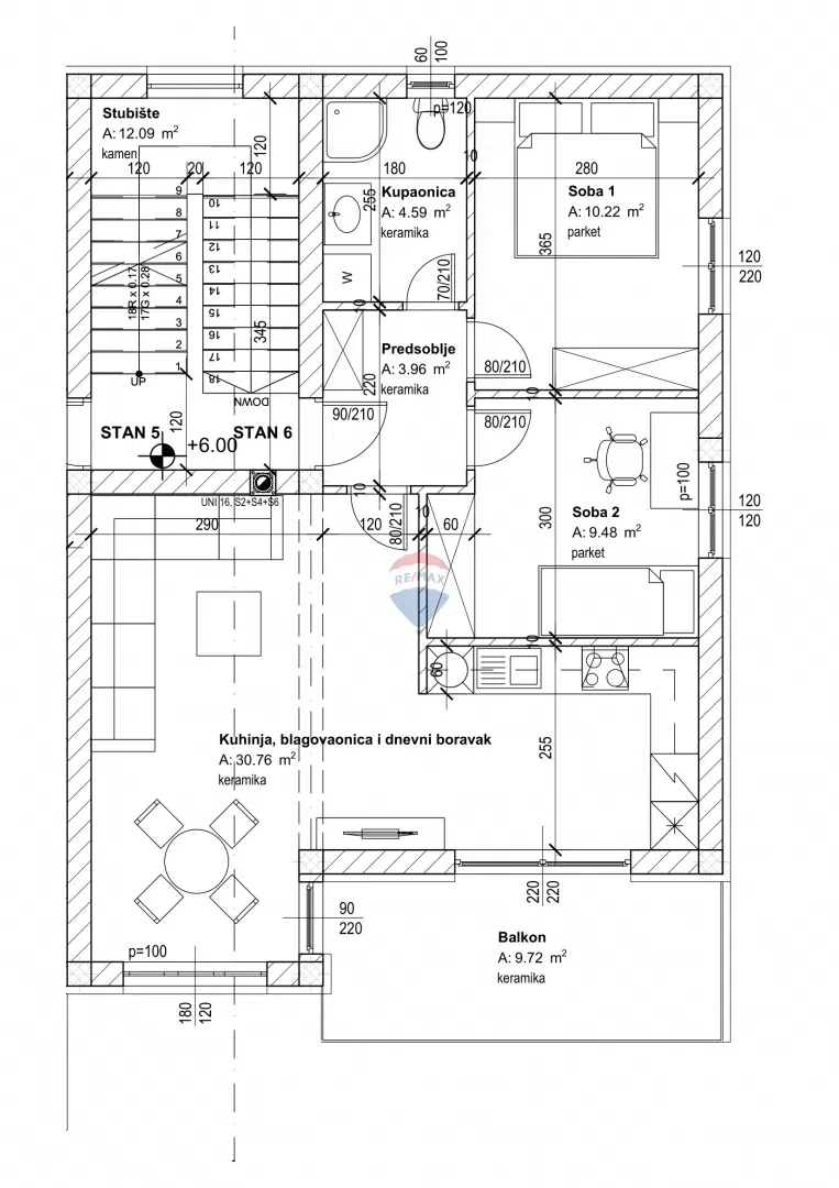 Appartamento Viškovo, 68,73m2 – 2