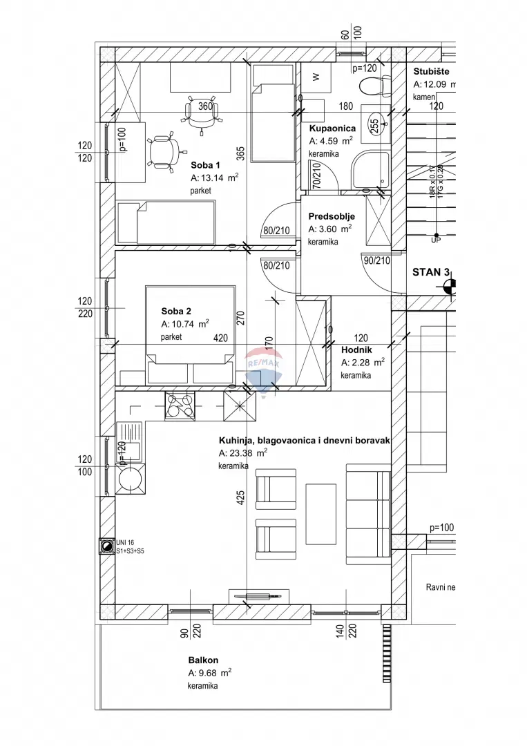 Condo/Apartment Viškovo, 67,41m2 – 2