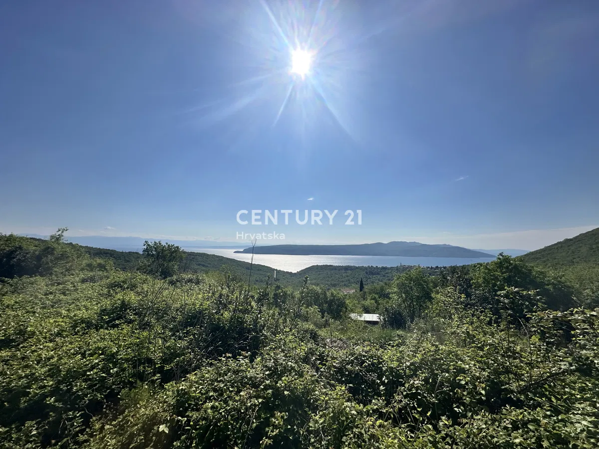 Verkauf, Bauland, Opatija Riviera, Mošćenička Draga/Brseč Umgebung, Projektunterlagen und Meerblick