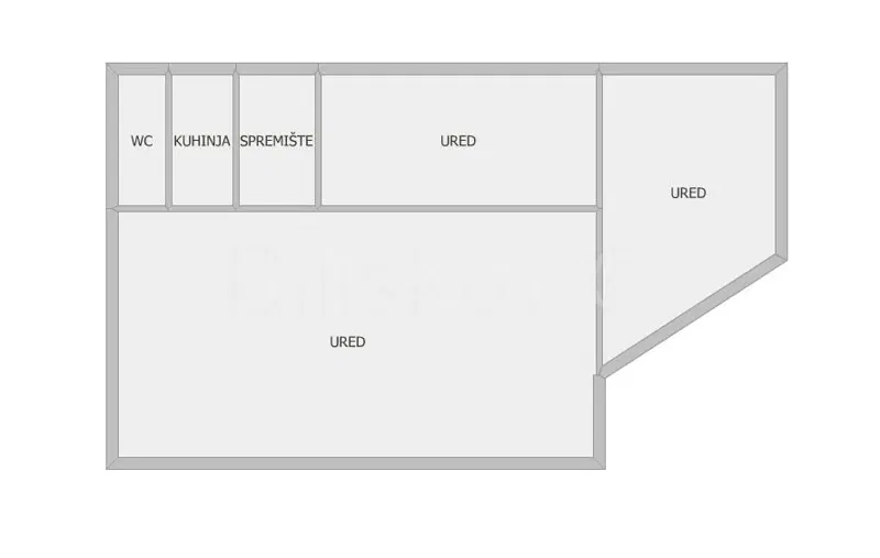 Sale, Jarun, street-front commercial space 58 m² on the ground floor – 2