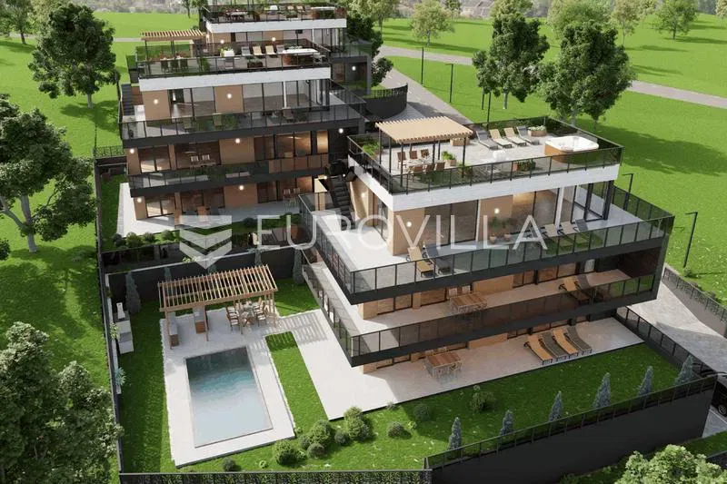 Zagreb, Gračani, NEWLY BUILT luxurious three-bedroom apartment 174,52 m² – 2
