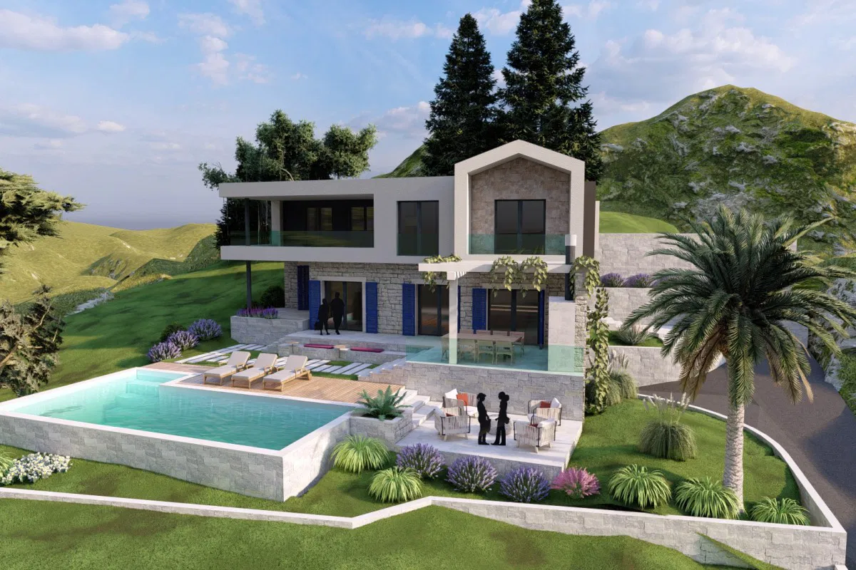 Attraktives Baugrundstück mit Projekt für eine mediterrane Villa in Meeresnähe