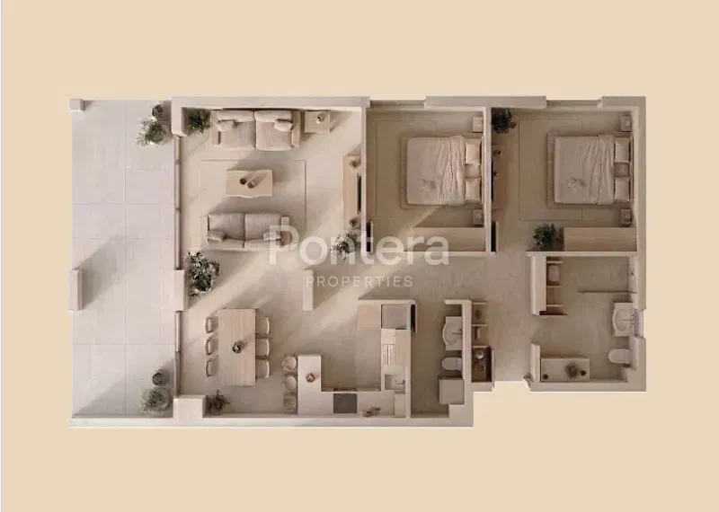 PULA - ÚJ ÉPÜLET | Lakás 90,10 m² az 1. emeleten | 2 hálószoba | Nagy terasz | 2 garázshely | Megnevezés A10 – 2