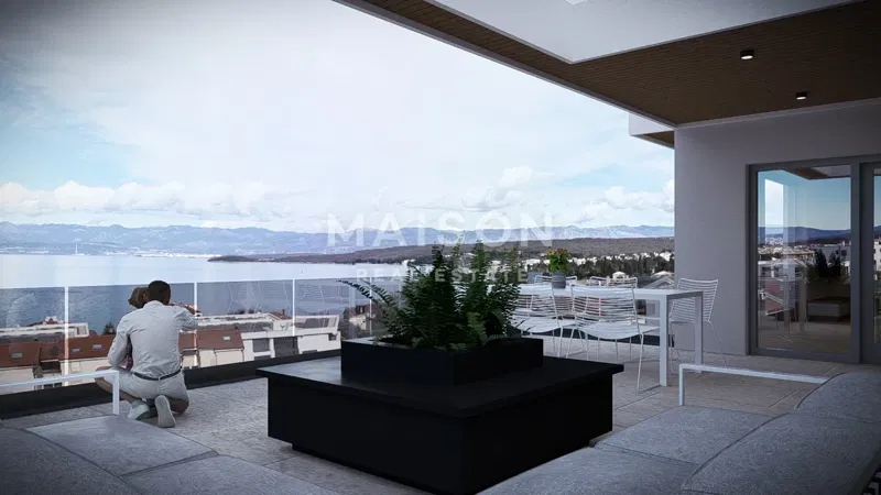 Malinska, Attico con Vista Panoramica sul Mare – 3