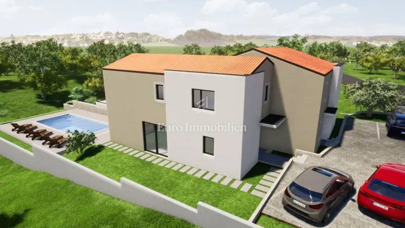 Malinska - land with building permit – 2