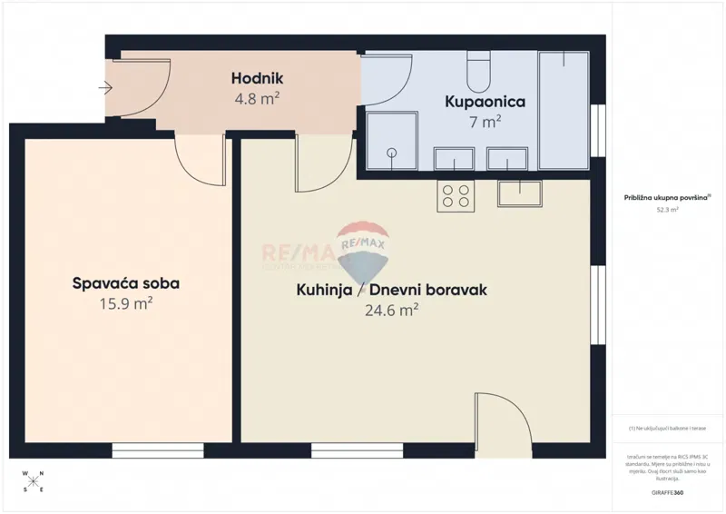 Condo/Apartment Rovinj, 53m2 – 2