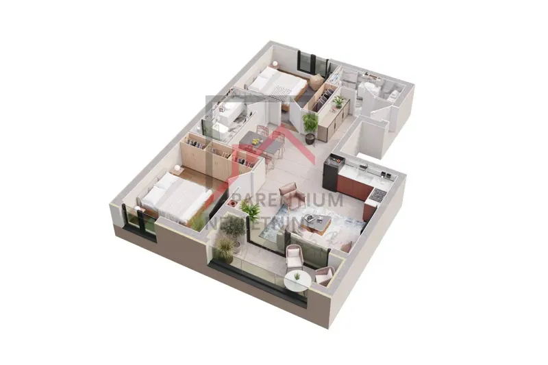 Istria, Poreč area – GROUND FLOOR apartment - new building with elevator and garage, 71.95 m2 – 2