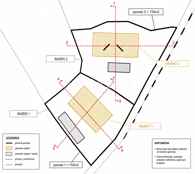 Istria, Svetvinčenat - land in a built-up area, 3715m2 – 2