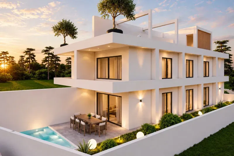 Appartamento di lusso in prima fila sul mare con piscina e giardino – 2