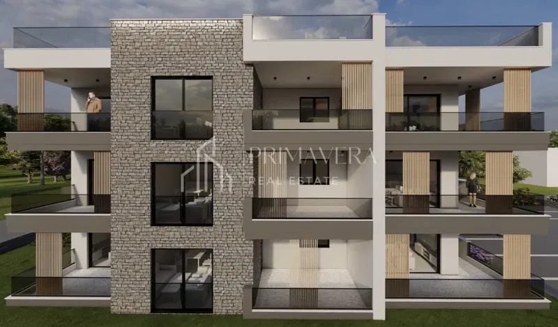 Zadar - Vidikovac, dvosoban stan s krovnom terasom u novogradnji, 89,13 m2, S9