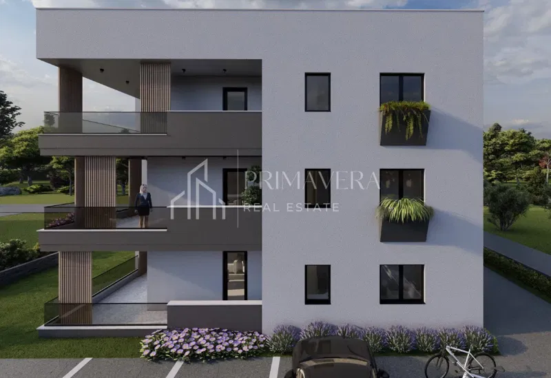 Zadar - Vidikovac, jednosoban stan s krovnom terasom u novogradnji, 75,72 m2, S8