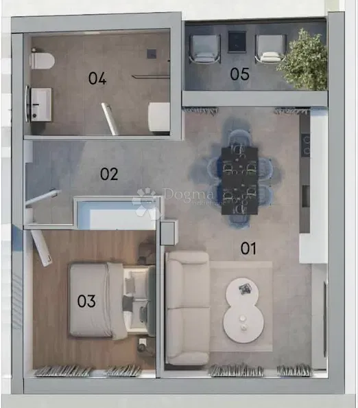 Allogio Monvidal, Pula, 109,78m2 – 3