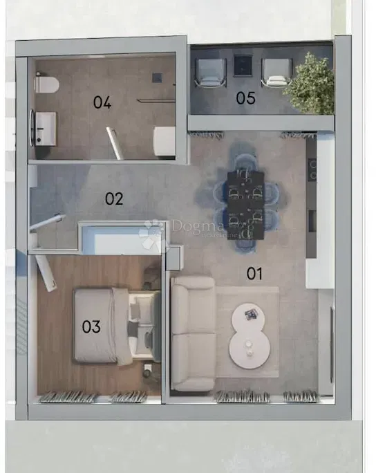 Allogio Monvidal, Pula, 109,78m2 – 3