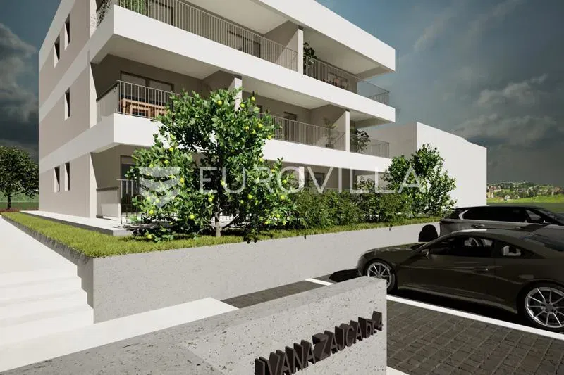 Zadar, Vruljica, one-room modern apartment with a garden in a great location, NEWLY BUILT – 2