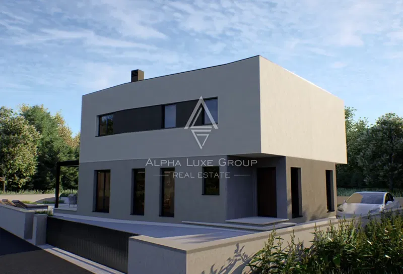 Isztria, Liznjan: Modern villa privát medencével – 2