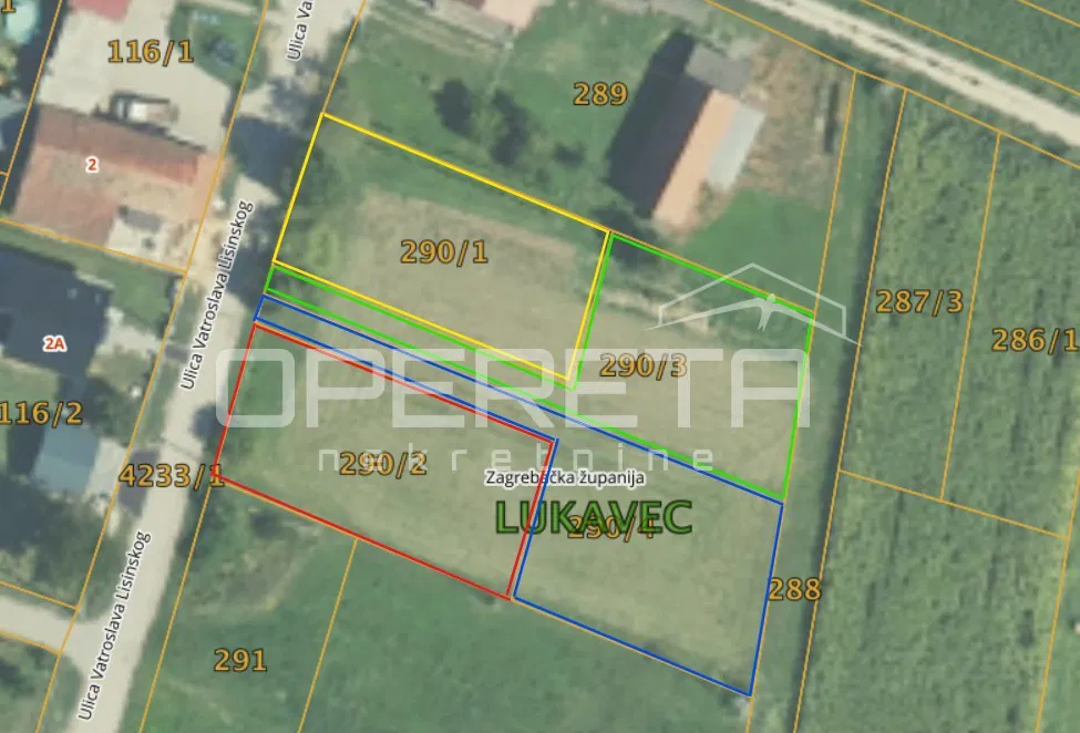 Građevinsko zemljište – Lukavec / Gornja Lomnica - Velika Gorica