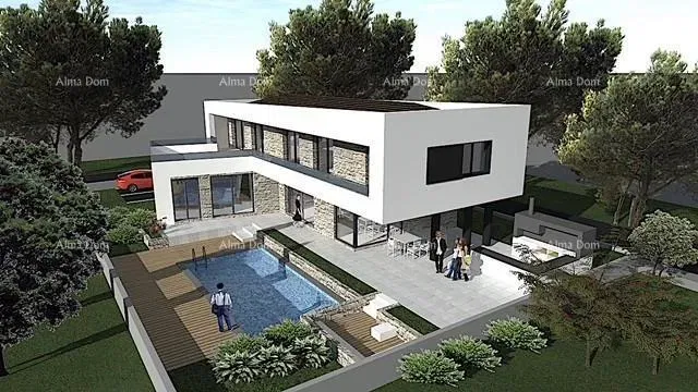 Vendita - villa in costruzione con piscina e vista mare! Krnica. – 2