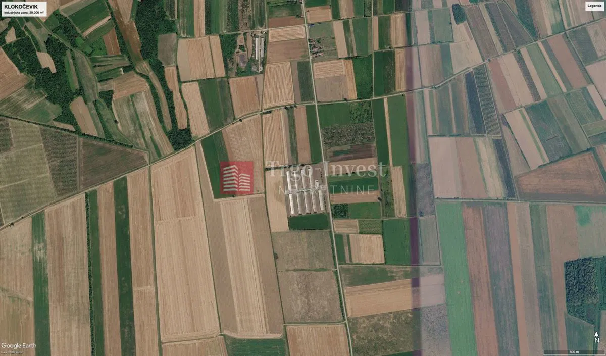 KLOKOČEVIK građ. zemljište u industrijskoj zoni, 29.006 m²