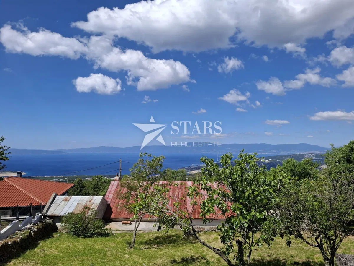 Bakar, Hreljin - Prizemnica s okućnicom, pogled, na 1103m2 građevinskog terena