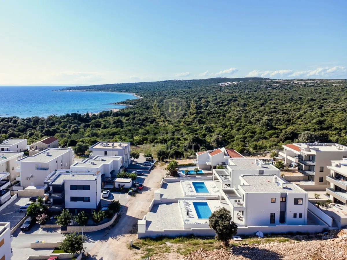 Luxus villa medence és kilátással a tengerre - Novalja, Pag sziget, Horvátország