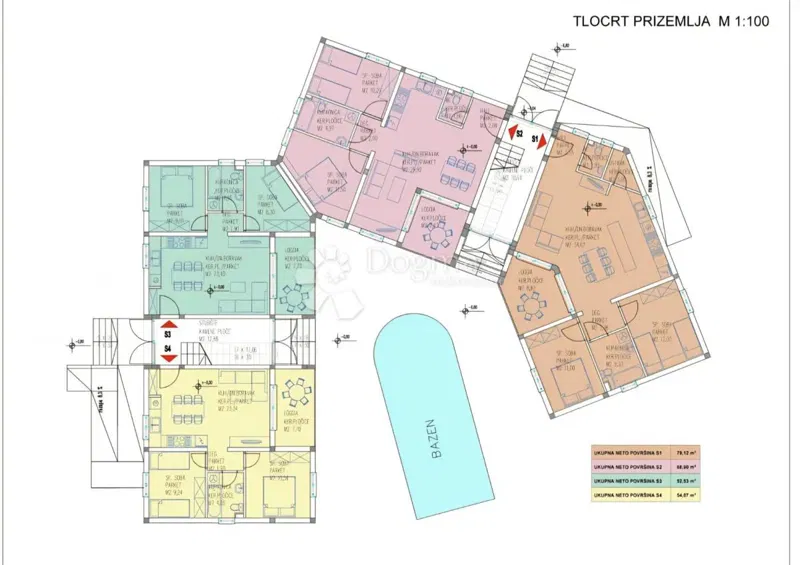 Flat Najevi, Marina, 52,53m2 – 3