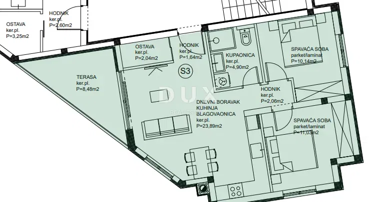 Istria, Peroj, apartment, 64.18 m2, new building with garage, ready to move in – 2