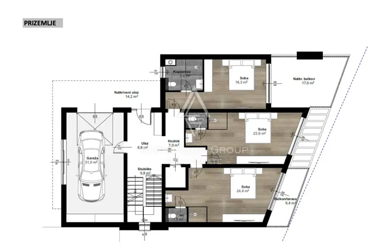 Isztria, Tar: Luxus villa wellness indoor pool – 2