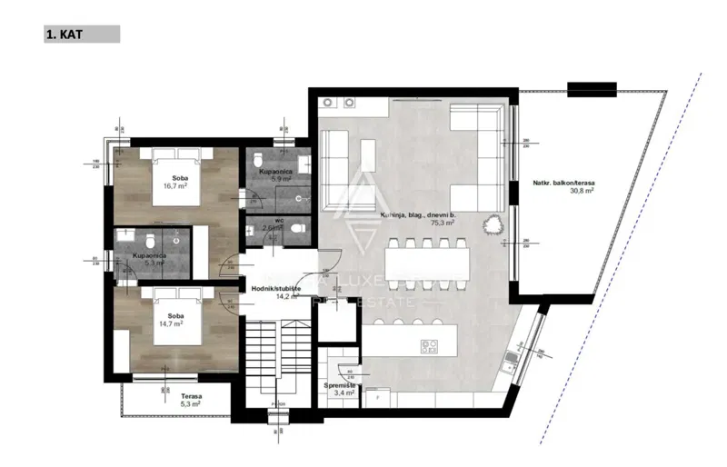 Isztria, Tar: Luxus villa wellness indoor pool – 3