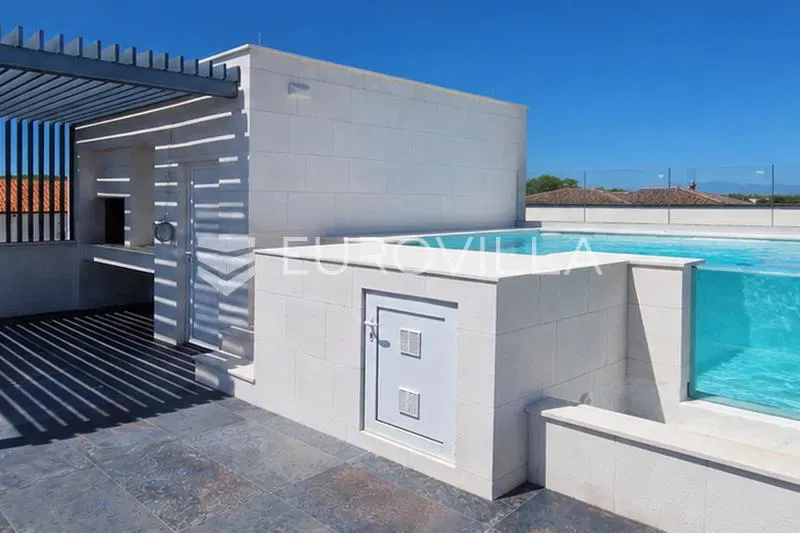 Vir, Luxury villa with a rooftop terrace and two swimming pools - second row to the sea – 2