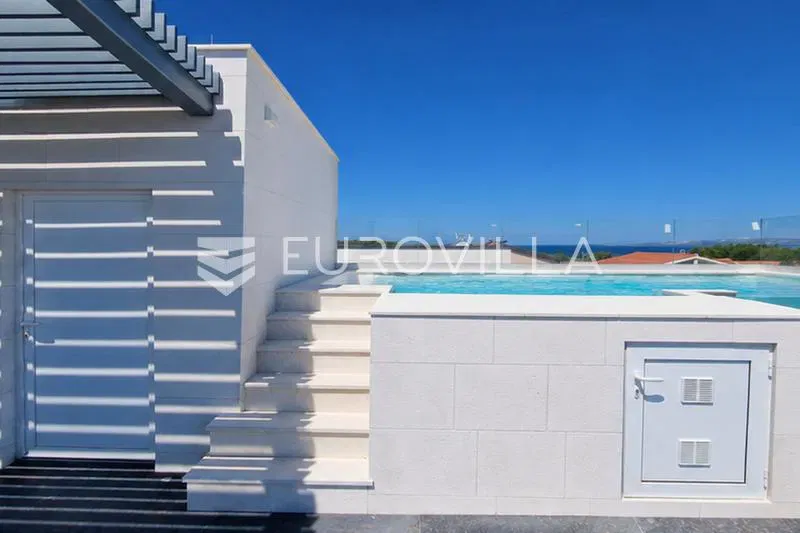 Vir, Luxury villa with a rooftop terrace and two swimming pools - second row to the sea – 3